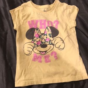 Disney Store Authentic Size 5/6 Minnie shirt